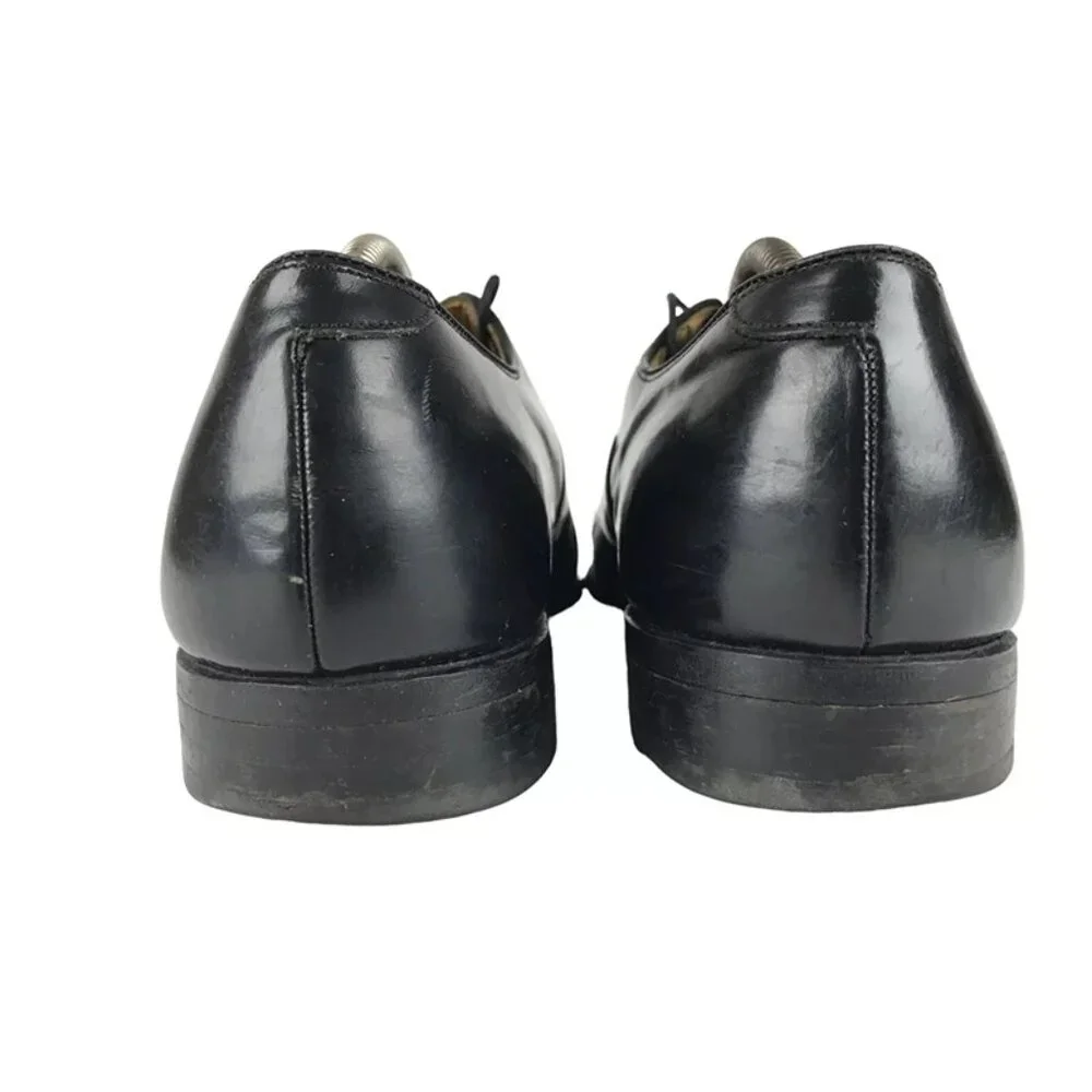 Johnston & Murphy Mens Black Flynch 56854 Cap‎ Toe Oxford Dress Shoes Size US 9